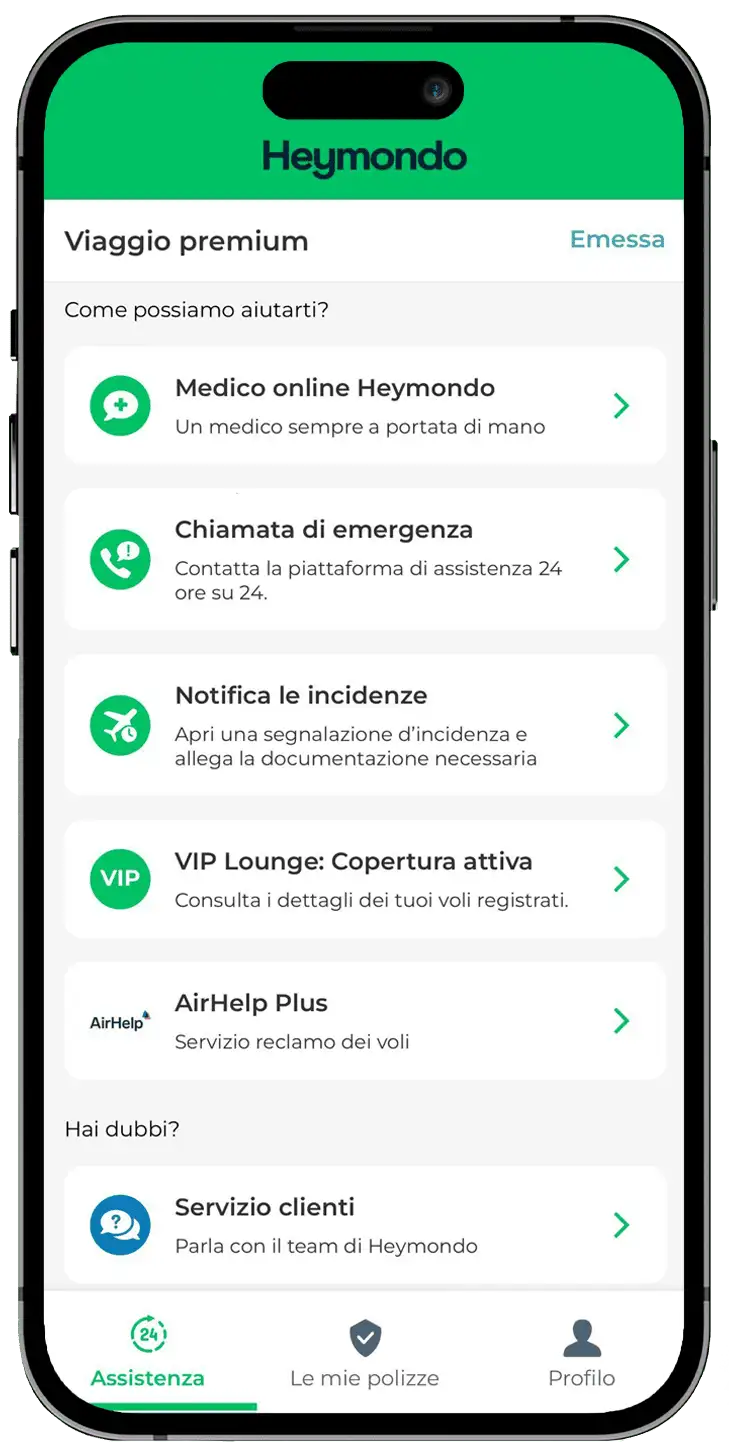 Assicurazione di viaggio app Assicurazione di viaggio app