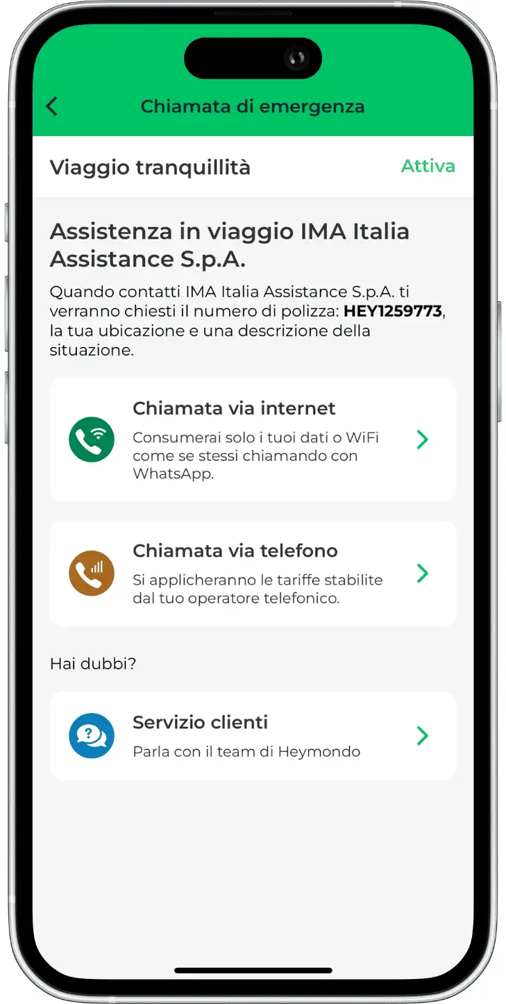 App per l'assicurazione di viaggio App per l'assicurazione di viaggio